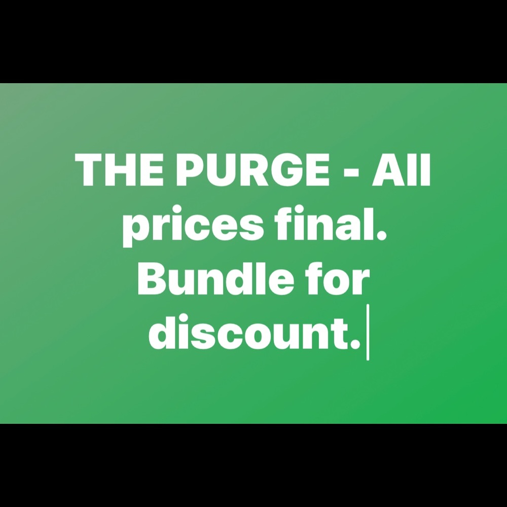 Closet clean out. Tons of new stuff coming!